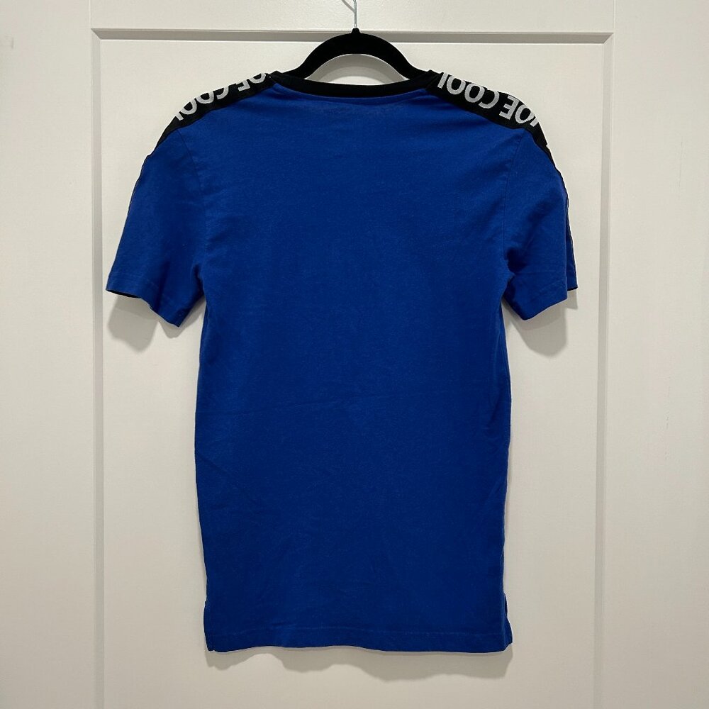 PEANUTS Joe Cool spellout Snoopy blue t-shirt (XS) - Picture 5 of 6